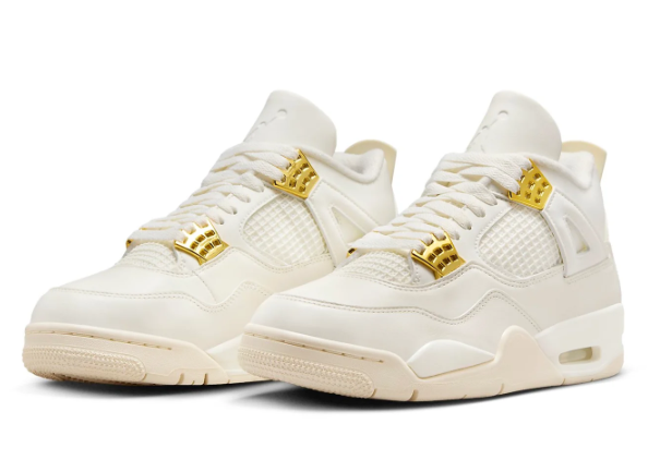 Air Jordan 4 Retro 'Metallic Gold' – Women's Sneaker (AQ9129-170)