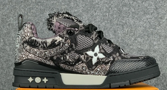 Louis Vuitton LV Skate Sneaker ‘Black Swarovski Monogram’
