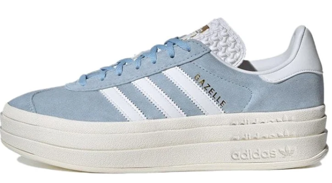 adidas Gazelle Bold 'Clear Sky' – Women's Stacked Suede Sneaker (ID6991)