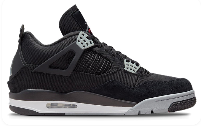 Air Jordan 4 Retro SE 'Black Canvas' Sneaker – DH7138-006
