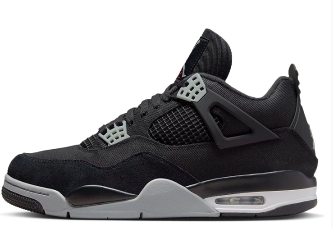 Air Jordan 4 Retro SE 'Black Canvas' Sneaker – DH7138-006