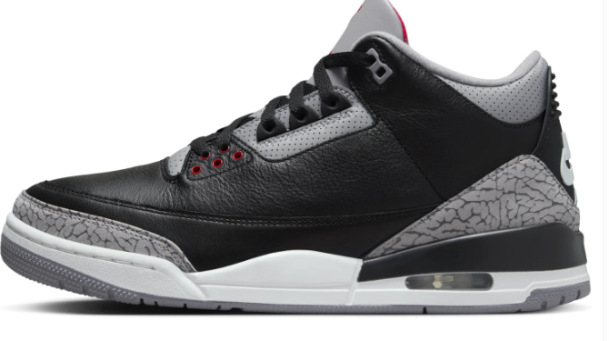 Air Jordan 3 OG 'Black Cement' 2024 Sneaker – DN3707-010