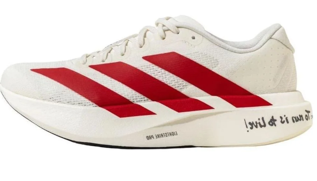 adidas Adizero EVO SL 'White Red' – Men's Running Shoe (JS1182)