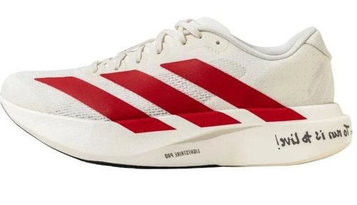 adidas Adizero EVO SL 'White Red' – Men's Running Shoe (JS1182)
