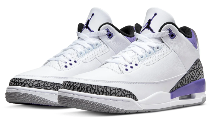 Air Jordan 3 Retro 'Dark Iris' Sneaker – CT8532-105