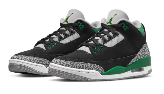 Air Jordan 3 Retro 'Pine Green' Sneaker – CT8532-030