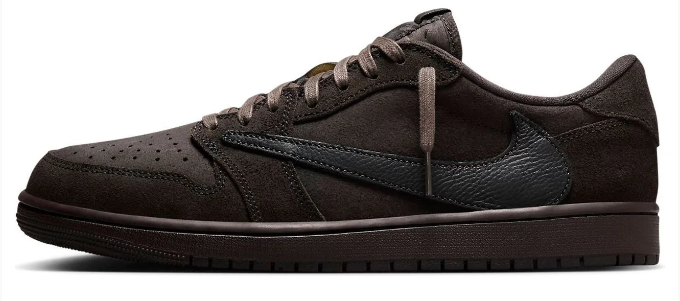 Air Jordan 1 Retro Low OG SP x Travis Scott 'Velvet Brown' Sneaker – DM7866-202