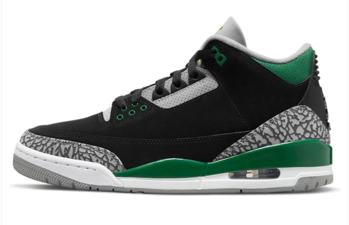 Air Jordan 3 Retro 'Pine Green' Sneaker – CT8532-030