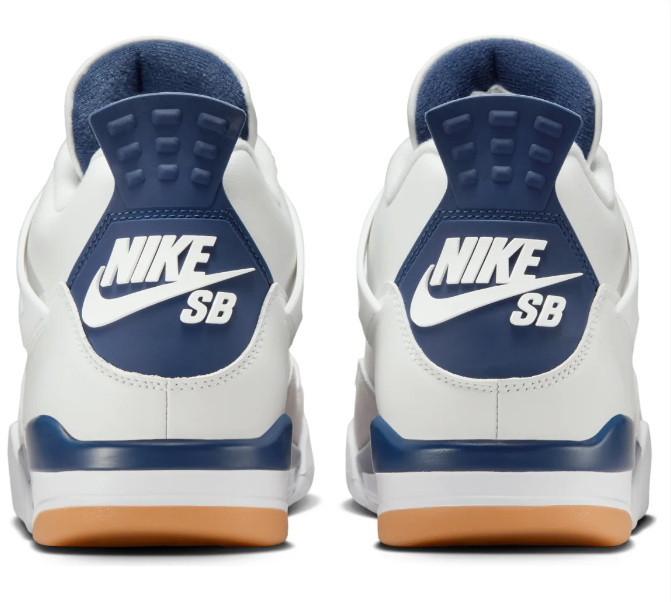 Air Jordan 4 Retro SB 'White Navy' Sneaker – DR5415-100