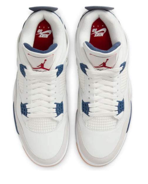 Air Jordan 4 Retro SB 'White Navy' Sneaker – DR5415-100