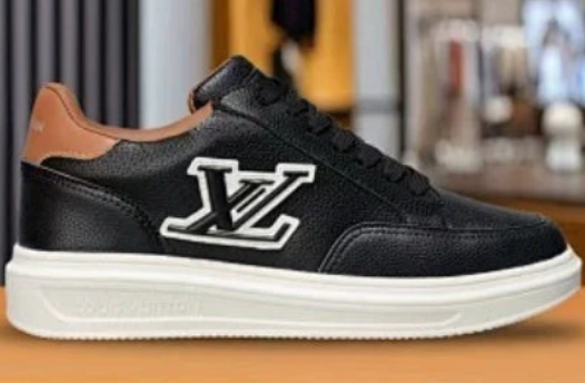 Louis Vuitton Trainer 'Black Monogram Denim' Sneaker