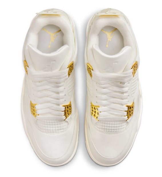 Air Jordan 4 Retro 'Metallic Gold' – Women's Sneaker (AQ9129-170)