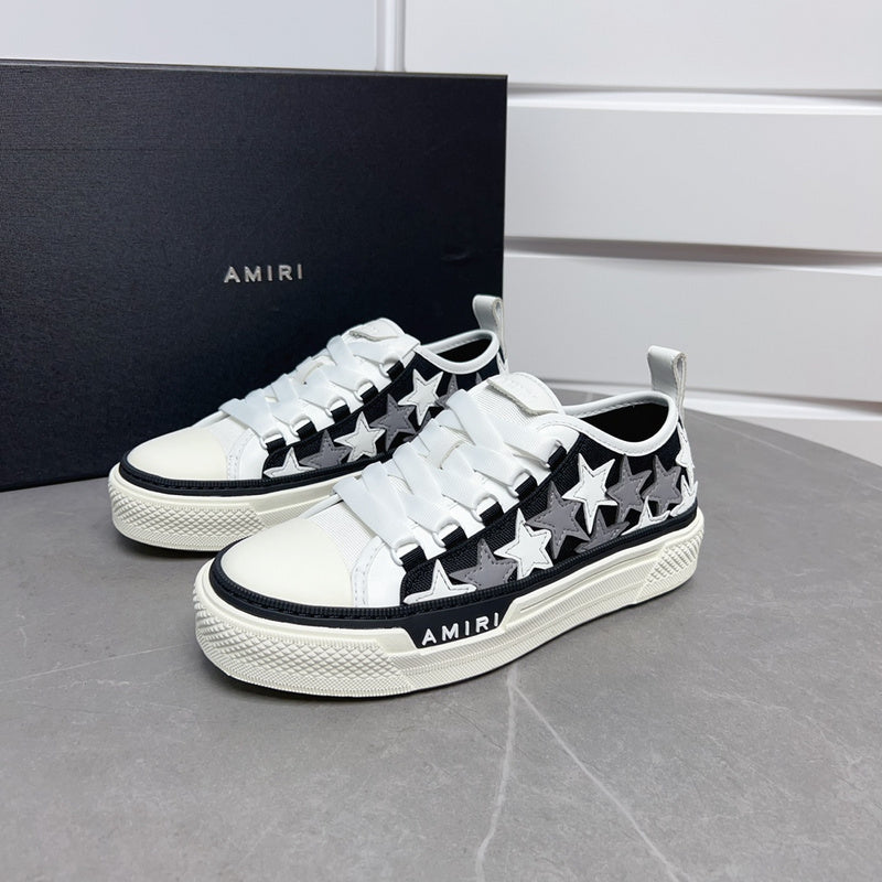 Amiri Stars Court Low-Top Sneakers PKM0101 Black