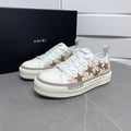 Amiri Stars Court Low-Top Sneakers PKM0101 White/Brown