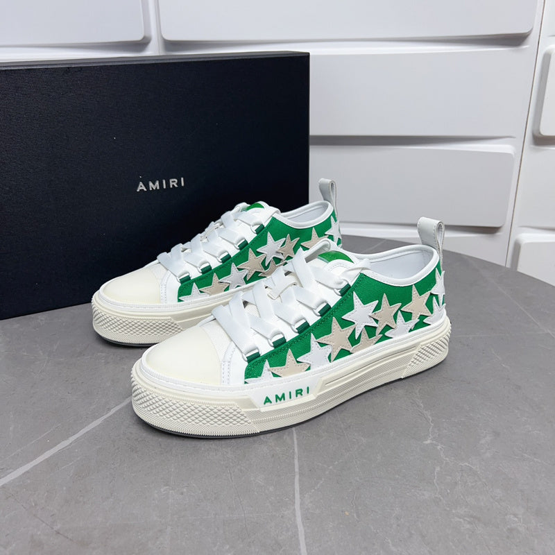 Amiri Stars Court Low-Top Sneakers PKM0101 Green