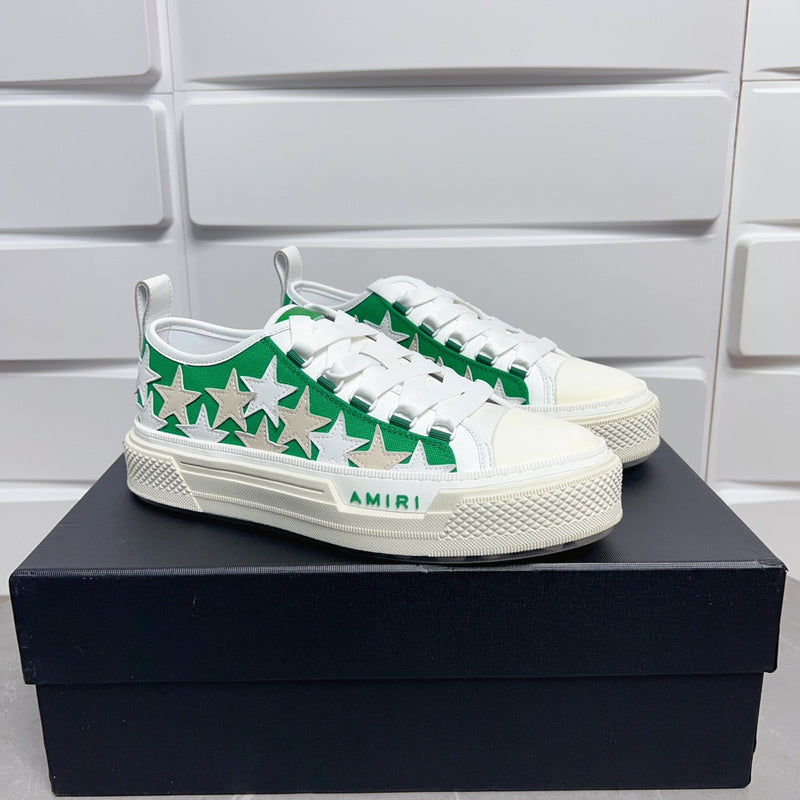 Amiri Stars Court Low-Top Sneakers PKM0101 Green