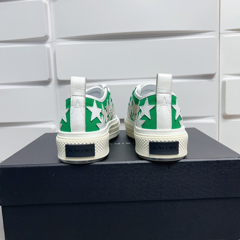 Amiri Stars Court Low-Top Sneakers PKM0101 Green