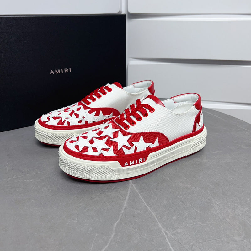 Amiri Stars Court Low-Top Sneakers PKM0109 Red