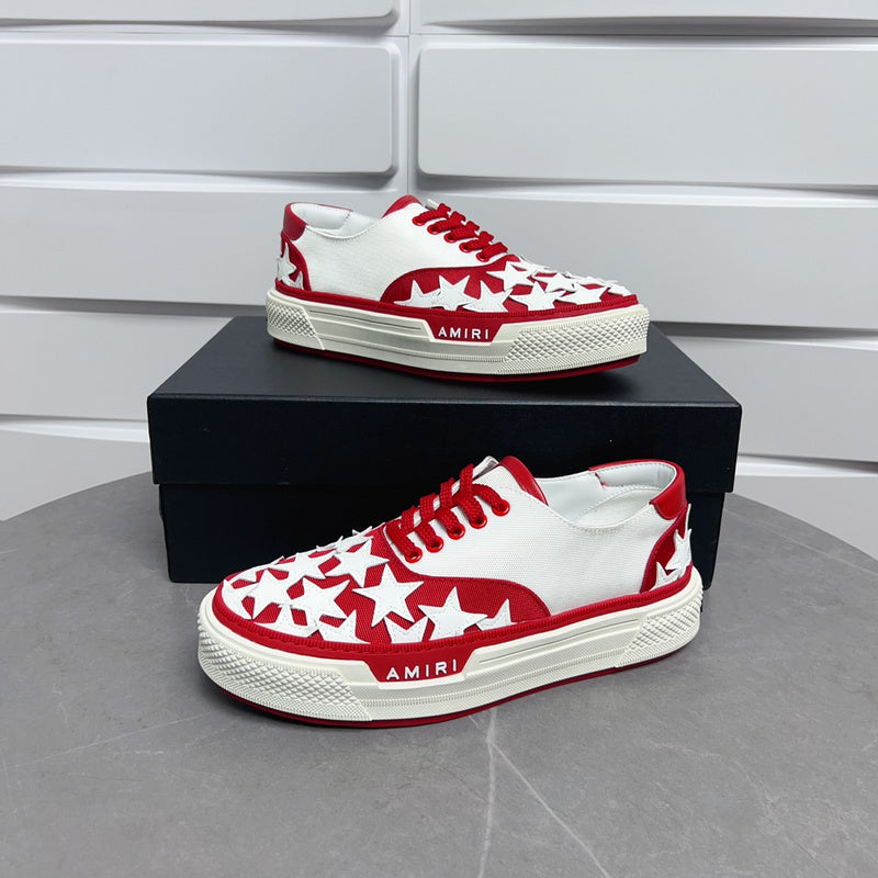 Amiri Stars Court Low-Top Sneakers PKM0109 Red