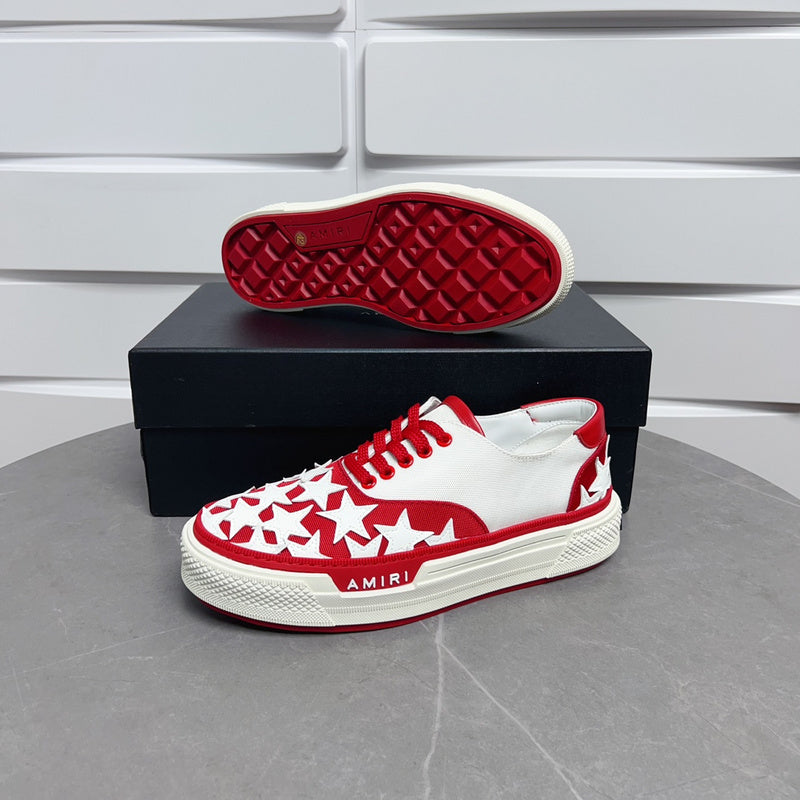 Amiri Stars Court Low-Top Sneakers PKM0109 Red