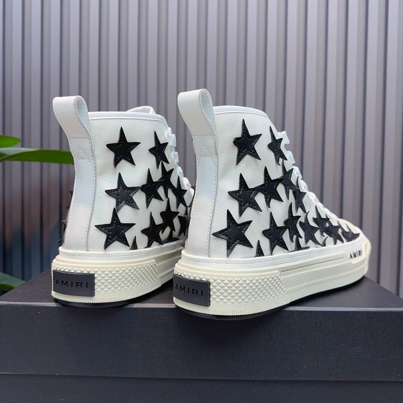 AMIRI Pacific Bones Sneakers in White/Black