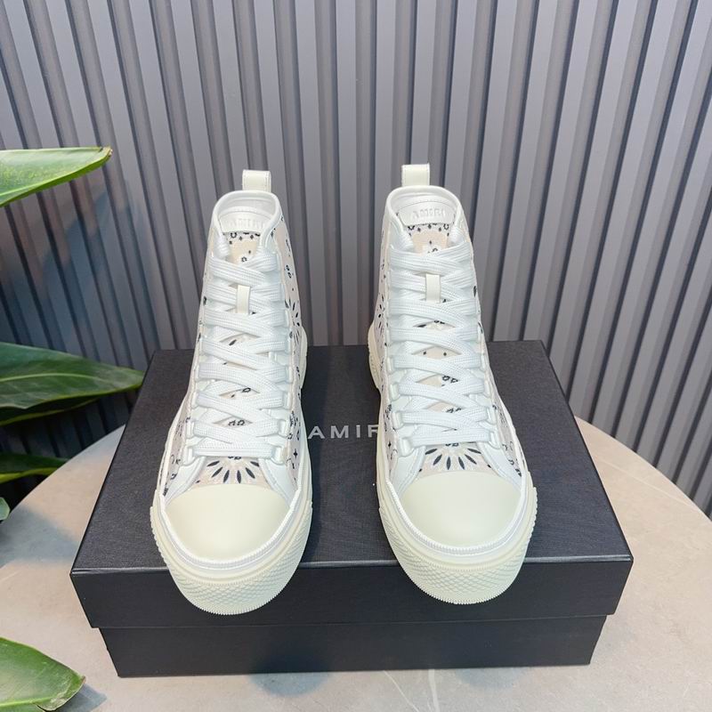 AMIRI Pacific Bones Sneakers in Cream