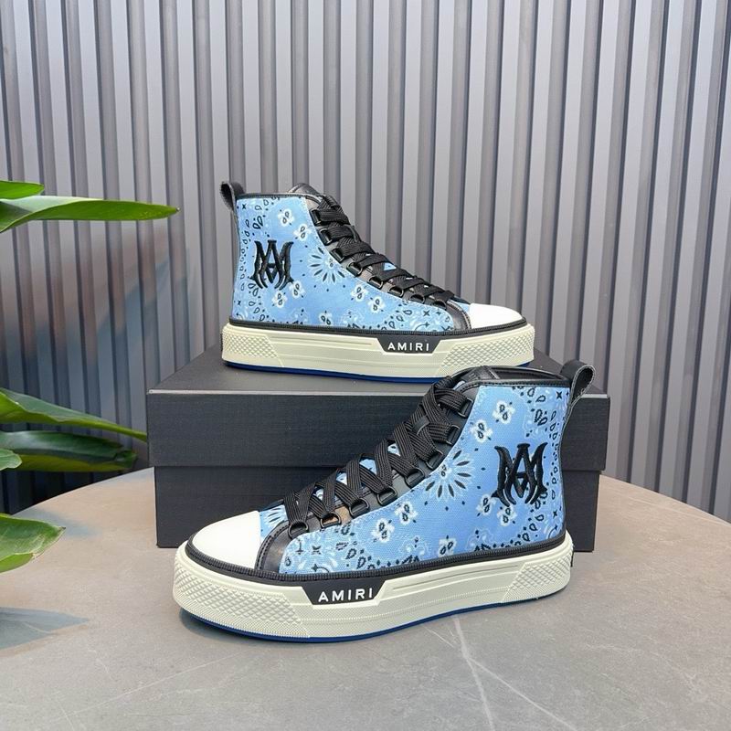 AMIRI Pacific Bones Sneakers in Navy