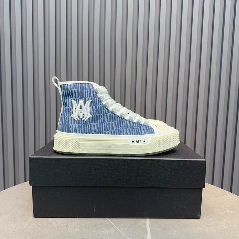 AMIRI Pacific Bones Sneakers in Denim Blue