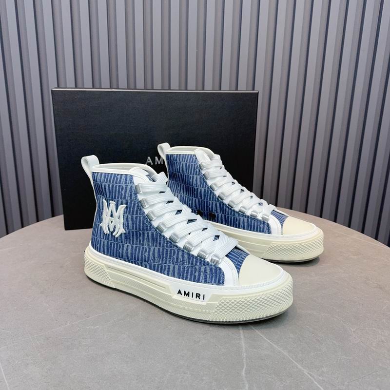 AMIRI Pacific Bones Sneakers in Denim Blue