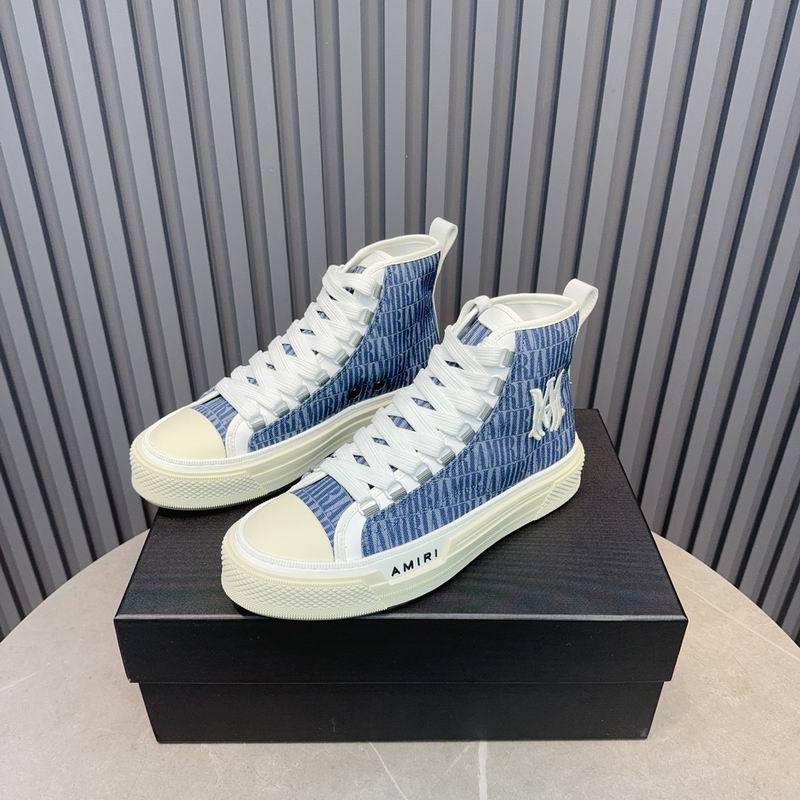 AMIRI Pacific Bones Sneakers in Denim Blue