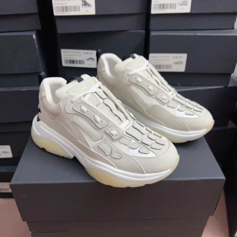 Amiri Bone Runner Platform Sneakers — Arctic White | EU 38–45
