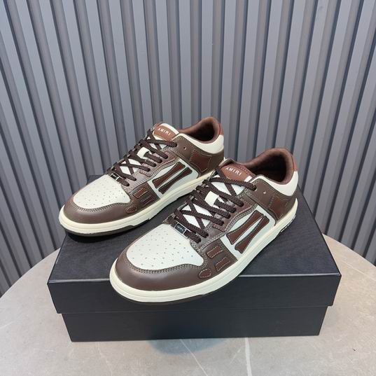 Amiri Skel-Top Low — Brown & White | The Colorway That Closes Fits | EU 38–45