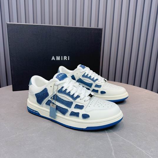 Amiri Skel-Top Low — Brown & White | Earth Tones, Premium Bones | EU 38–45