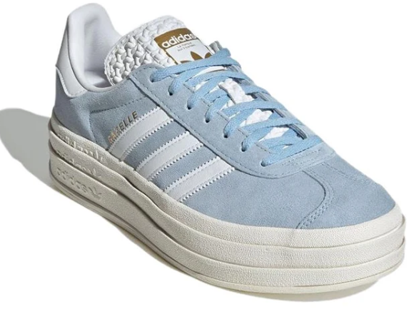 adidas Gazelle Bold 'Clear Sky' – Women's Stacked Suede Sneaker (ID6991)