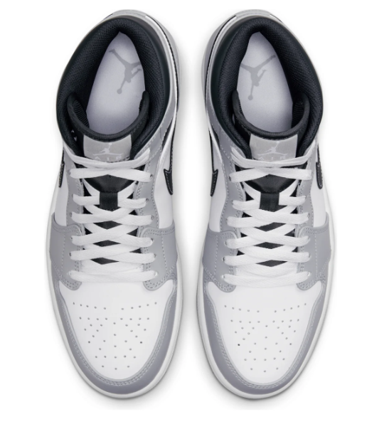 Air Jordan 1 Mid 'Light Smoke Grey' Sneaker – 554724-078