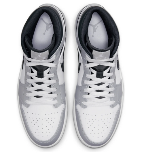 Air Jordan 1 Mid 'Light Smoke Grey' Sneaker – 554724-078