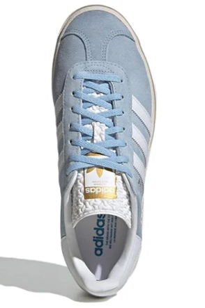 adidas Gazelle Bold 'Clear Sky' – Women's Stacked Suede Sneaker (ID6991)